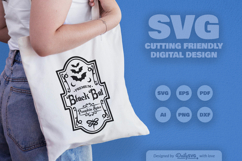 Halloween Bottle Label SVG Product Image 5