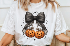 Halloween Bow and Pumpkin PNG Product Image 2