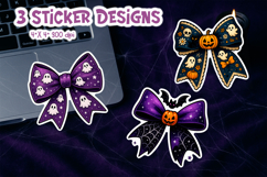 Halloween Bow Stickers Bundle | 30 Spooky Designs Product Image 3
