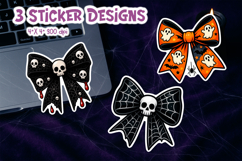 Halloween Bow Stickers Bundle | 30 Spooky Designs Product Image 6