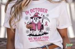 Halloween Breast Cancer SVG Sublimation Product Image 5