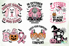 Halloween Breast Cancer SVG Sublimation Product Image 2