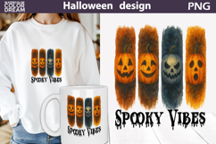 Cozy Halloween Brush Strokes | Spooky Vibes Clipart Product Image 5