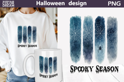 Dark Watercolor Halloween Brush Strokes | Spooky Season Product Image 8