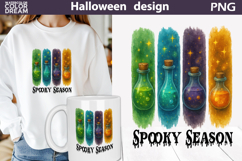 Watercolor Halloween Brush Strokes | Spooky Season Clipart Product Image 7