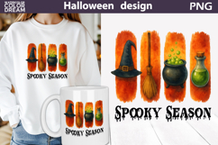 Watercolor Halloween Brush Strokes | Spooky Season Clipart Product Image 10