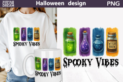 Halloween Potion Bottle Brush Strokes | Spooky Vibes Product Image 1