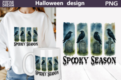 Dark Watercolor Halloween Brush Strokes | Spooky Season Product Image 5