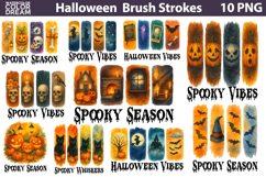 Cozy Halloween Brush Strokes | Spooky Vibes Clipart Product Image 1
