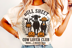 Bull Sheet Funny Cow Halloween PNG, Spooky PNG, Pumpkin PNG Product Image 2