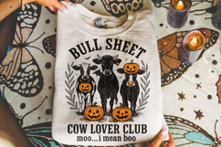 Bull Sheet Funny Cow Halloween PNG, Spooky PNG, Pumpkin PNG Product Image 3
