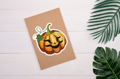 Halloween Pumpkin sticker Bundle, Halloween Stickers Product Image 8