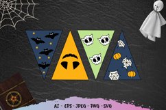 Halloween Bunting Flags SVG File Product Image 1