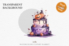 Halloween Cake Spooky Baking Clipart PNG Scrapbooking Junk Fairy Tale Art Image Watercolor Transparent Print illustration sublimation creepy printable digital watercolor halloween cake, spooky party clipart, sublimation nursery, Creepy Witch art, baking