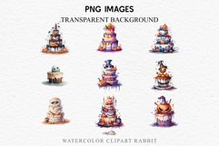 watercolor halloween cake, spooky party clipart, sublimation nursery, Creepy Witch art, baking Halloween Cake Spooky Baking Clipart PNG Scrapbooking Junk Fairy Tale Art Image Watercolor Transparent Print illustration sublimation creepy printable digital