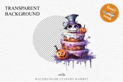 Halloween Cake Spooky Baking Clipart PNG Scrapbooking Junk Fairy Tale Art Image Watercolor Transparent Print illustration sublimation creepy printable digital watercolor halloween cake, spooky party clipart, sublimation nursery, Creepy Witch art, baking