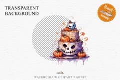 Halloween Cake Spooky Baking Clipart PNG Scrapbooking Junk Fairy Tale Art Image Watercolor Transparent Print illustration sublimation creepy printable digital watercolor halloween cake, spooky party clipart, sublimation nursery, Creepy Witch art, baking