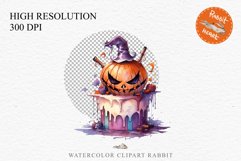 watercolor halloween cake, spooky party clipart, sublimation nursery, Creepy Witch art, baking Halloween Cake Spooky Baking Clipart PNG Scrapbooking Junk Fairy Tale Art Image Watercolor Transparent Print illustration sublimation creepy printable digital