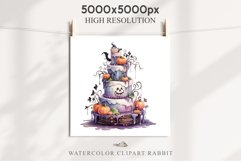 Halloween Cake Spooky Baking Clipart PNG Scrapbooking Junk Fairy Tale Art Image Watercolor Transparent Print illustration sublimation creepy printable digital watercolor halloween cake, spooky party clipart, sublimation nursery, Creepy Witch art, baking