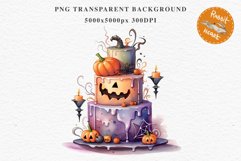 Halloween Cake Spooky Baking Clipart PNG Scrapbooking Junk Fairy Tale Art Image Watercolor Transparent Print illustration sublimation creepy printable digital watercolor halloween cake, spooky party clipart, sublimation nursery, Creepy Witch art, baking