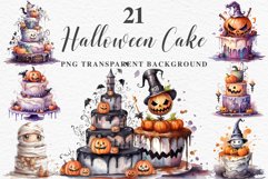 watercolor halloween cake, spooky party clipart, sublimation nursery, Creepy Witch art, baking Halloween Cake Spooky Baking Clipart PNG Scrapbooking Junk Fairy Tale Art Image Watercolor Transparent Print illustration sublimation creepy printable digital