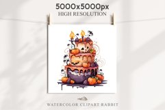 Halloween Cake Spooky Baking Clipart PNG Scrapbooking Junk Fairy Tale Art Image Watercolor Transparent Print illustration sublimation creepy printable digital watercolor halloween cake, spooky party clipart, sublimation nursery, Creepy Witch art, baking
