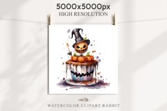 Halloween Cake Spooky Baking Clipart PNG Scrapbooking Junk Fairy Tale Art Image Watercolor Transparent Print illustration sublimation creepy printable digital watercolor halloween cake, spooky party clipart, sublimation nursery, Creepy Witch art, baking
