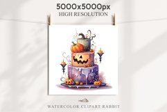 Halloween Cake Spooky Baking Clipart PNG Scrapbooking Junk Fairy Tale Art Image Watercolor Transparent Print illustration sublimation creepy printable digital watercolor halloween cake, spooky party clipart, sublimation nursery, Creepy Witch art, baking