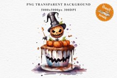 Halloween Cake Spooky Baking Clipart PNG Scrapbooking Junk Fairy Tale Art Image Watercolor Transparent Print illustration sublimation creepy printable digital watercolor halloween cake, spooky party clipart, sublimation nursery, Creepy Witch art, baking