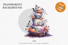 Halloween Cake Spooky Baking Clipart PNG Scrapbooking Junk Fairy Tale Art Image Watercolor Transparent Print illustration sublimation creepy printable digital watercolor halloween cake, spooky party clipart, sublimation nursery, Creepy Witch art, baking