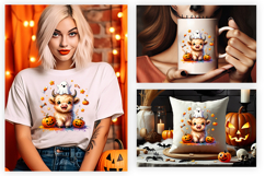 halloween calf png, autumn leaves cow clipart, fall calf sublimation design, cute cow halloween illustration, spooky calf clipart, farmhouse halloween png, autumn cow sublimation, halloween png for cricut, fall calf clipart design, halloween printable art