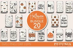 Halloween Can Glass cut file being used as a beer can glass print