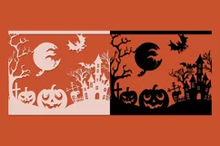 Halloween candle and tumbler packaging.Cut file. SVG Product Image 2