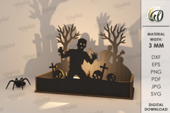 Halloween Candle Holders Bundle Laser Cut. Halloween SVG Product Image 3