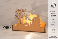 Halloween Candle Holder Laser Cut. Halloween SVG Product Image 1