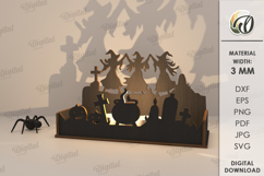 Halloween Candle Holders Bundle Laser Cut. Halloween SVG Product Image 6