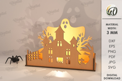 Halloween Candle Holders Bundle Laser Cut. Halloween SVG Product Image 7