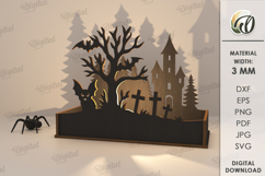 Halloween Candle Holders Bundle Laser Cut. Halloween SVG Product Image 12