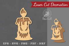 Halloween Candle Laser Cut Decoration Product Image 1