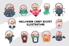 Halloween Candy Bucket Illustrations Product Image 1