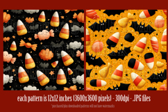 Halloween Patterns, Halloween Candy Corn Seamless Pattern s1 Product Image 2