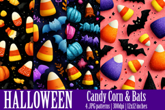 Halloween Patterns, Halloween Candy Corn Seamless Pattern s2 Product Image 1