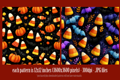 Halloween Patterns, Halloween Candy Corn Seamless Pattern s2 Product Image 2