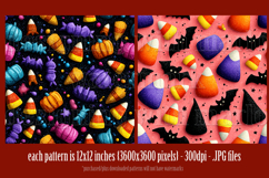 Halloween Patterns, Halloween Candy Corn Seamless Pattern s2 Product Image 3