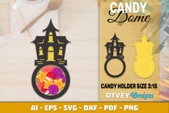 Halloween Candy Dome SVG | Candy Holder Cut File Product Image 6