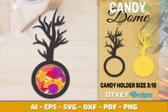 Halloween Candy Dome SVG | Candy Holder Cut File Product Image 6