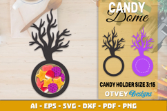 Halloween Candy Dome SVG | Candy Holder Cut File Product Image 7