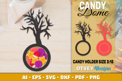 Halloween Candy Dome SVG | Candy Holder Cut File Product Image 8