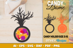 Halloween Candy Dome SVG | Candy Holder Cut File Product Image 9