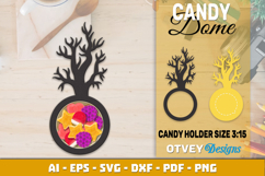 Halloween Candy Dome SVG | Candy Holder Cut File BUNDLES Product Image 2
